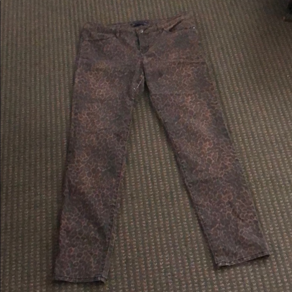 Leopard jeans